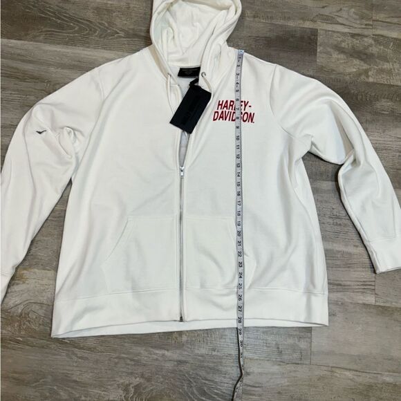 NWT Women's Special #1 Zip Front Hoodie - Bright White 2W - Picture 9 of 10